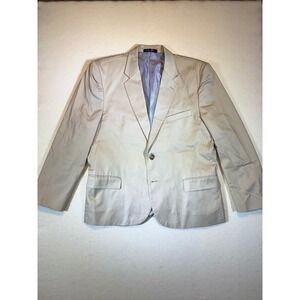 Alan Flusser Mens 44R Cotton Blazer Jacket Sport Coat Lined